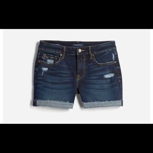 Vigoss Marley midrise distressed shorts